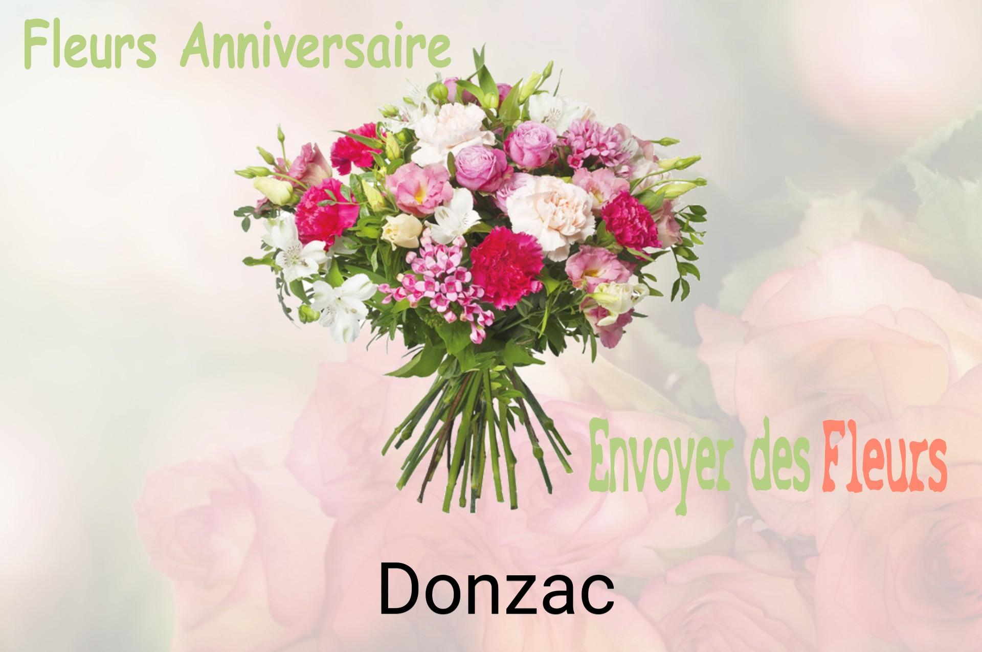 Bouquet de fleurs d’anniversaire livré à Donzac